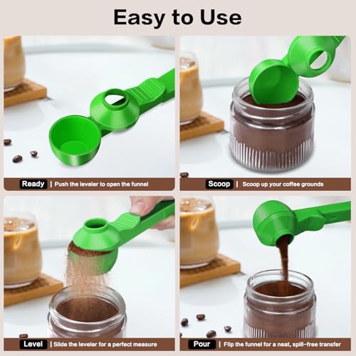 2-in-1 Coffee Scoop with Funnel, 2 Tbsp Measuring Spoon - Image 6