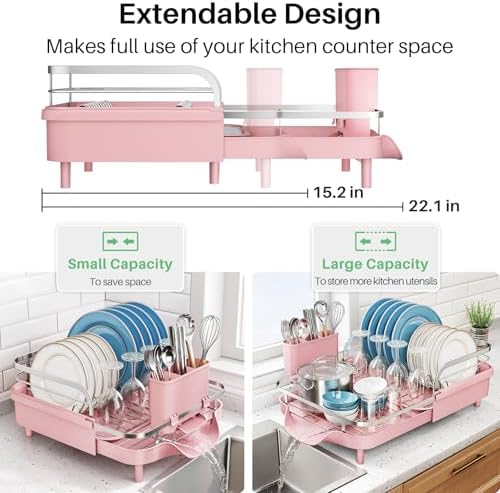 SNTD Expandable Dish Drying Rack - Image 3