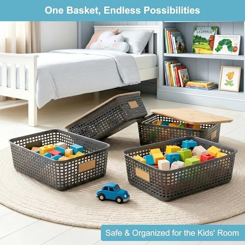 Bagnizer 4 Pack Plastic Storage Bins - Image 4