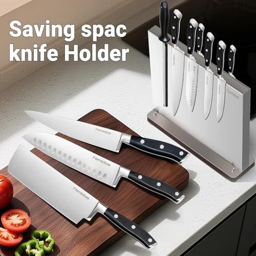 4PSC Knife Block Set With Magnetic Knife Block Holder, Ultra-Sharp Japanese - Image 3