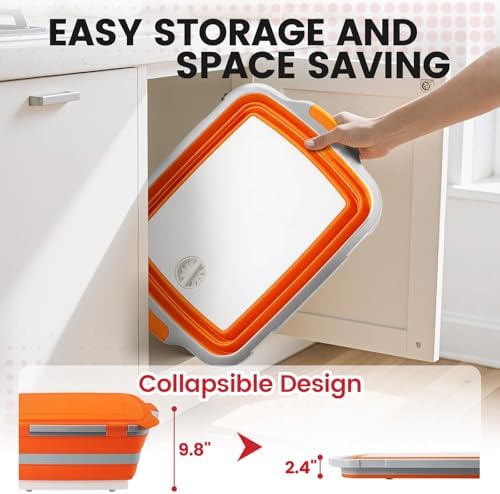 BBQ Prep Tub, 30L Collapsible Cutting Board - Image 7