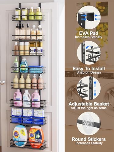 Delamu 9 Tier Over The Door Pantry Organizer, Pantry Organization and Storage - Image 4