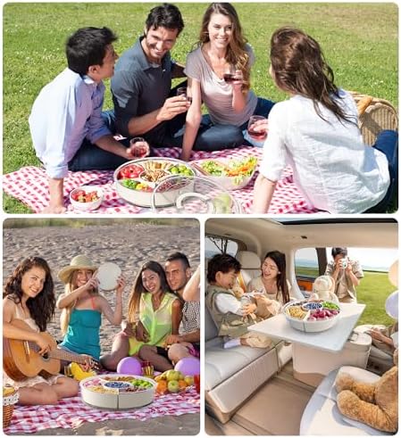 Divided Rotating Serving Tray - Image 4