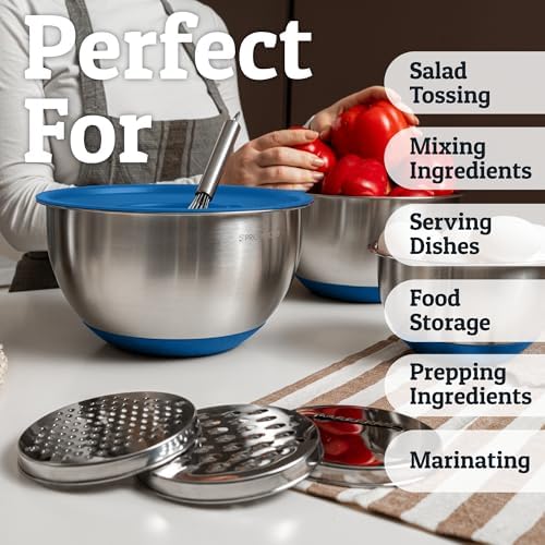 Priority Chef Stainless Steel Mixing Bowls - Image 5