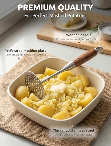 DUGATO Potato Masher, Stainless Steel Masher Tool - Image 3