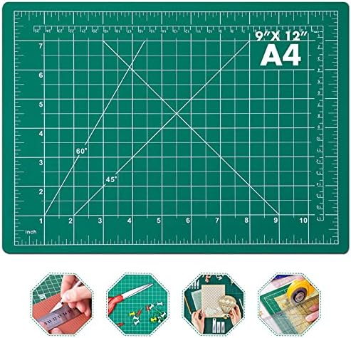 anezus Self Healing Sewing Mat, Rotary Cutting Mat Double Sided 5-Ply Craft by anezus