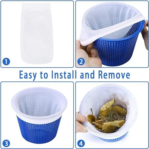 100 Pack Pool Skimmer Socks, Pool Filter Socks Works Perfect - Image 3