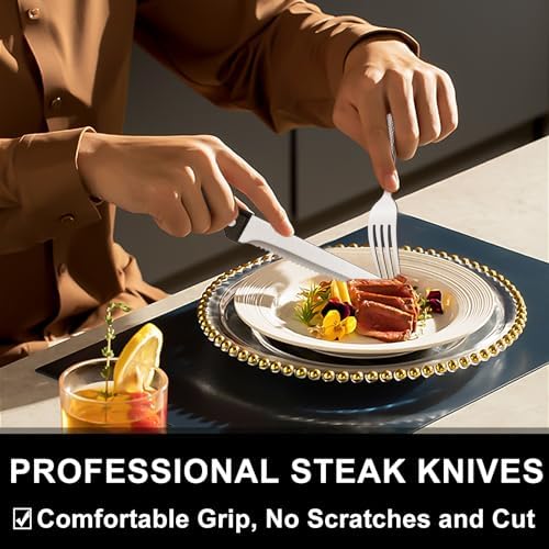 49-Piece Hammered Silverware Set - Image 5
