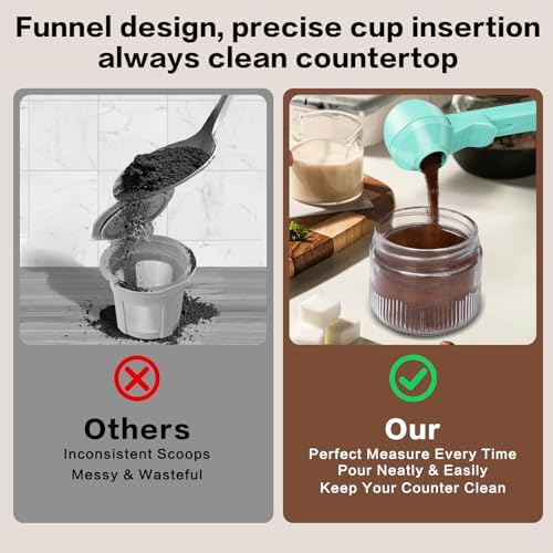 2-in-1 Coffee Scoop with Funnel, 2 Tbsp Measuring Spoon - Image 5