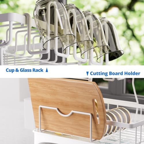 Godboat 2-Tier Dish Drying Rack - Image 6