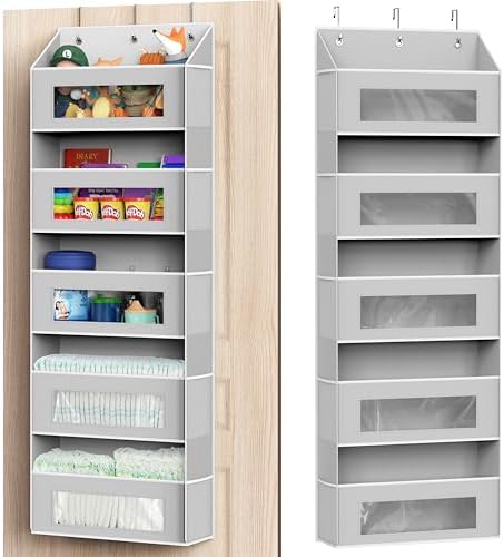 Simple Houseware Large Heavy Duty 5 Pockets Over the Door Organizer by SimpleHouseware
