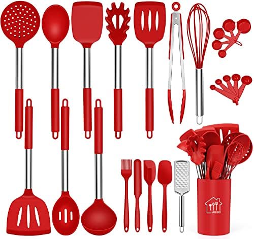 26 Pcs Kitchen Silicone Cooking Utensils Set by AILUKI