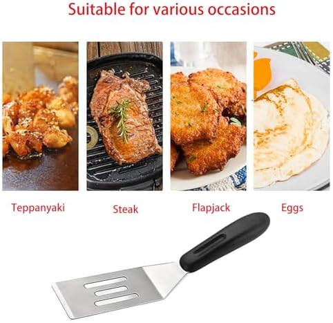 Small Metal Spatula, Stainless Steel Mini Turner - Image 3
