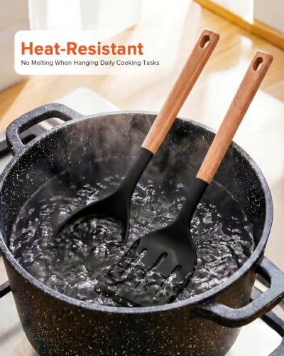 Badiano Cooking Utensils for Nonstick Cookwares, Large Spatula&Spoon - Image 6