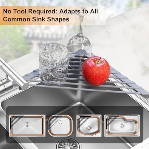 Triangle Roll Up Dish Drying Rack - Image 6