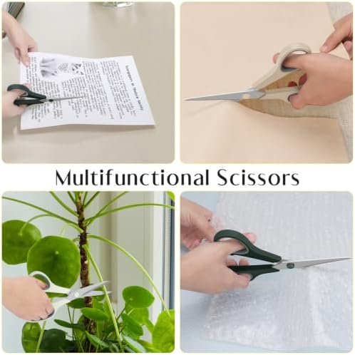 3 Pack All Purpose Scissors for Office School Craft Scrapbook - Image 5