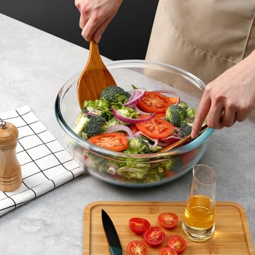 NUTRIUPS 6 QT Large Glass Mixing Bowl - Image 6