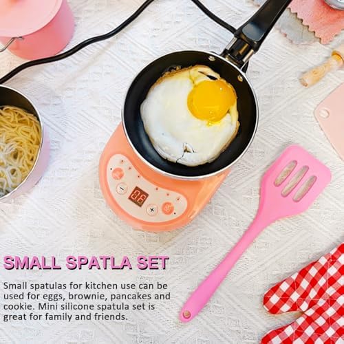 5 Pcs Small Silicone Spatula, Mini Slotted Turner - Image 7