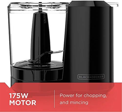 BLACK+DECKER, Improved Assembly, HC300B FreshPrep 3-Cup Electric Food Chopper - Image 6