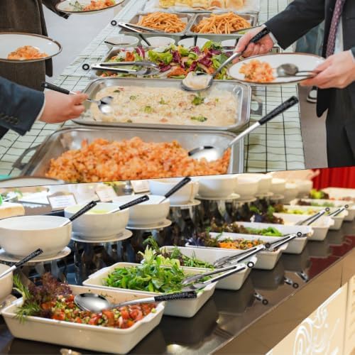 7 Pcs Stainless Steel Serving Spoon and Kitchen Cooking Utensils Set - Image 3