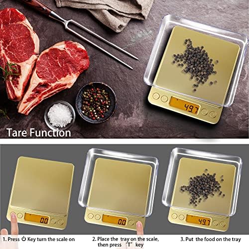Fuzion Small Gram Scale 3000g, Digital Kitchen Food Scale, Gram and Ounce - Image 5