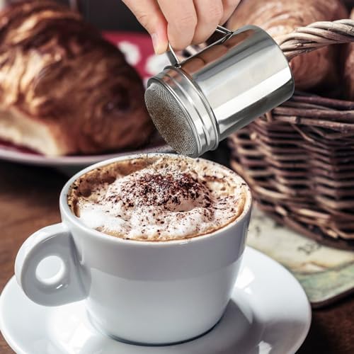 Accmor Powdered Sugar Shaker Duster, Cinnamon Shaker Flour Duster Sifter - Image 4