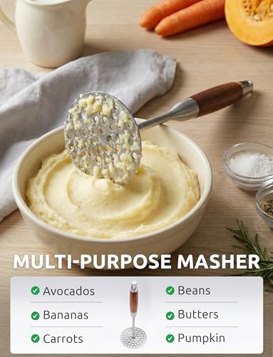 DUGATO Potato Masher, Stainless Steel Masher Tool - Image 7