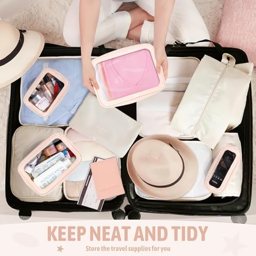 YOPCDJ 5PCS Diaper Bag Organizer Pouch Set, TSA Approved Toiletry Bag，Clear - Image 6