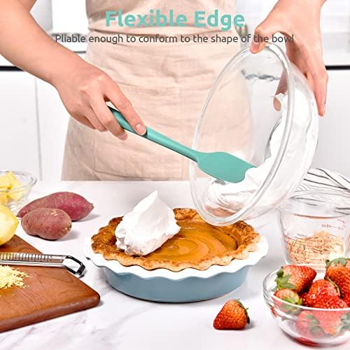 U-Taste Silicone Spoon Spatula, 600°F High Temp Spoonula, Aqua Sky - Image 4