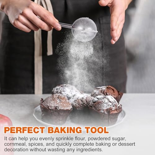4 Pack Powdered Sugar Shaker Duster, Stainless Steel Cinnamon Sugar Shaker & - Image 6