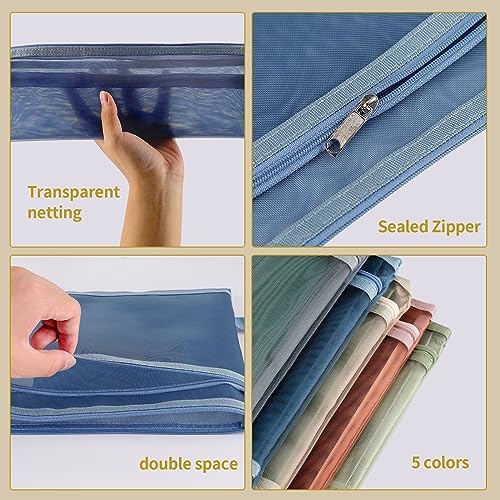 10 Pack Mesh Zipper Pouch Bags，A4 Toy Storage & Organization Bag - Image 6
