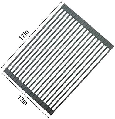 Ahyuan Roll-up Dish Drying Rack Over The Sink Multipurpose Cubic Silicone - Image 6