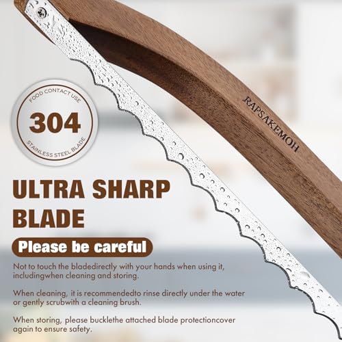 RAPSAKEMOH Bread Knife for Homemade Bread, Bread slicer for Homemade Bread - Image 5