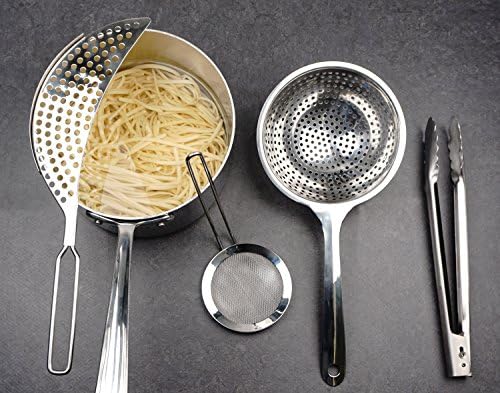 RSVP International Endurance Collection Pierced Crescent Pot Strainer, 18/8 - Image 5