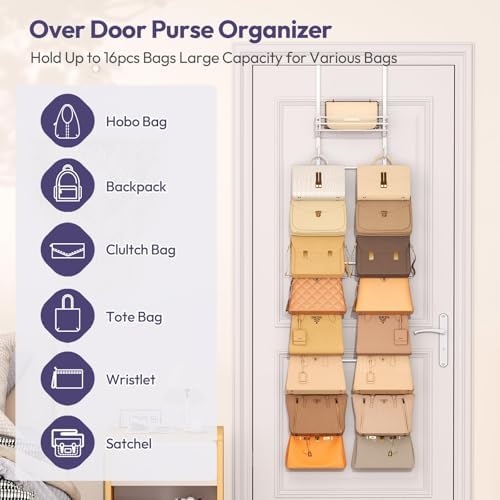 SWTYMIKI Over the Door Purse Organizer - Image 3