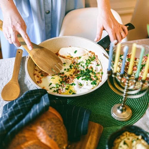 Eisinly 7-Piece Wooden Cooking Spoons, Durable Carbonized Bamboo Utensil Set - Image 7