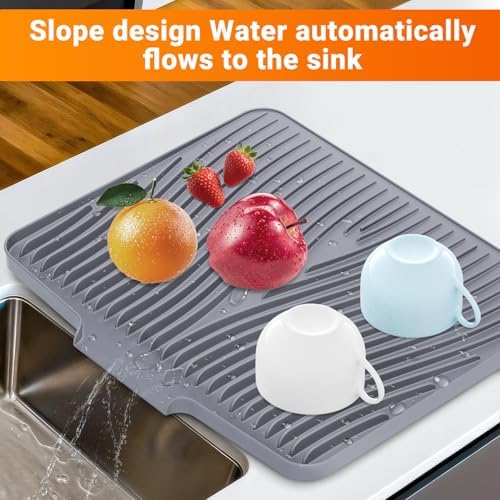 Silicone Dish Drying Mat for Kitchen counter - Image 4
