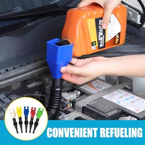 Flexible Car Fuel Funnel, Foldable Clasp Gasoline Funnels - Image 3