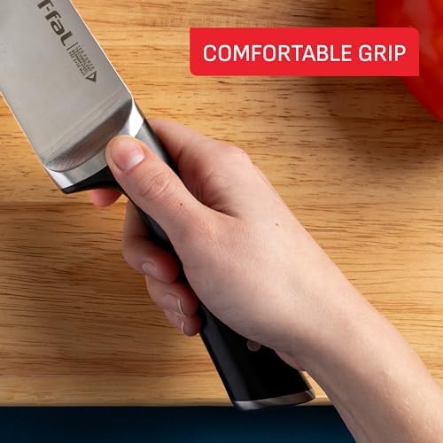 T-fal Ice Force 11-Piece German Stainless Steel Kitchen Knife Block Set - Image 4