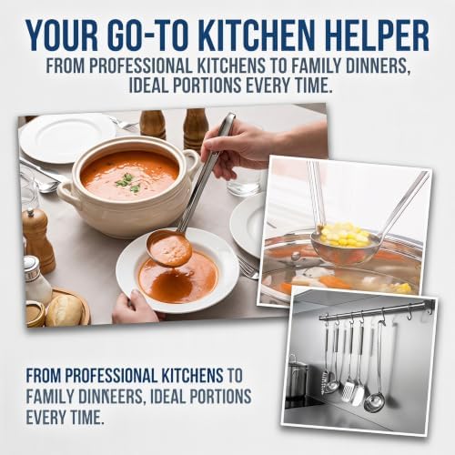3‑Pack Small Ladle, 3 Oz Stainless Steel Soup Ladle - Image 4