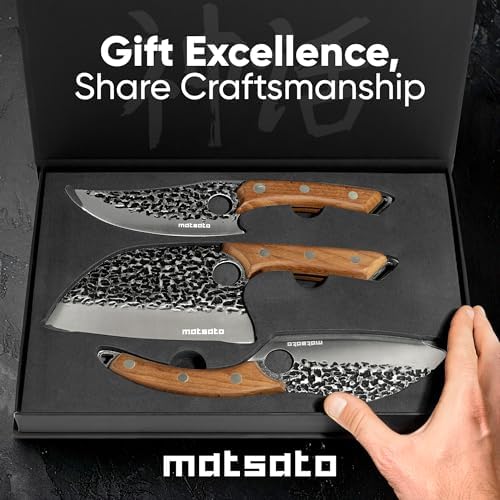 Matsato Knife Set 3-Piece Kitchen Knives, Cooking Chef Knife Set - Image 6