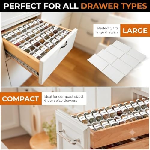 ALCOVA Spice Drawer Organizer Expandable 9-18" - Image 4