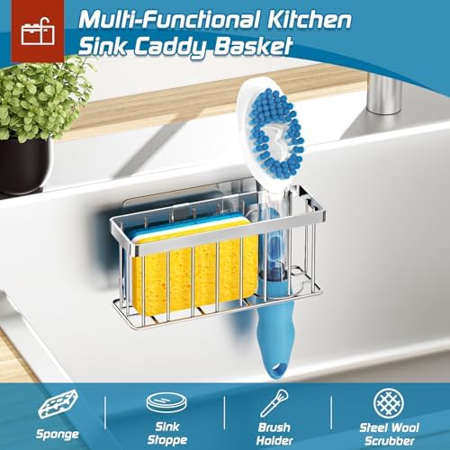 MURLONG Sponge Holder for Kitchen Sink, Sink Caddy Organizer - Image 5
