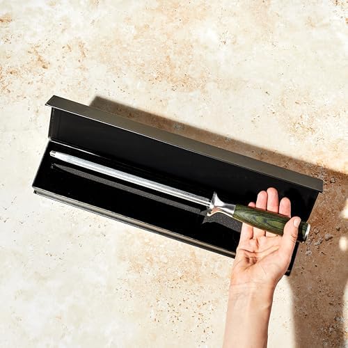 HexClad 9" Knife Honing Rod, Sharpen and Straighten Knife Blades - Image 5