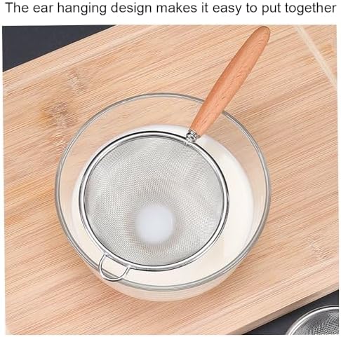 3Pcs Stainless Steel Fine Mesh Strainer Set Versatile Long-Handle Sieves - Image 5