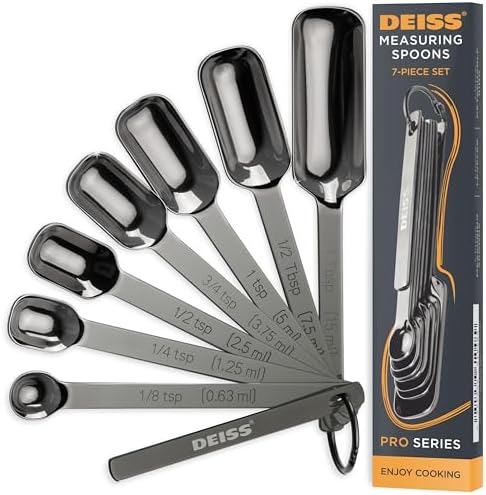 Deiss PRO Heavy Duty Stainless Steel Measuring Spoons by DeissKitchenware