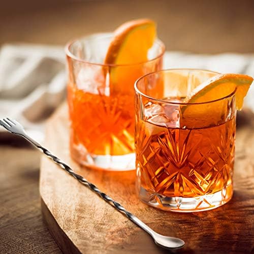 Boao 8 Pcs 10 Inch Long Bar Spoon, Cocktail Mixing Stirrers - Image 5