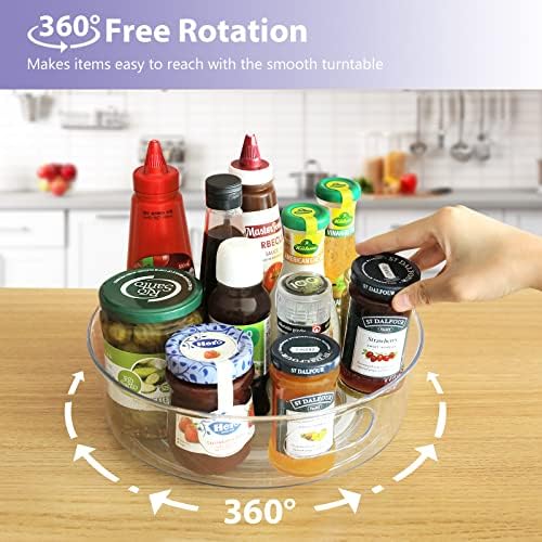 Guzon 4 Pack Lazy Susan Turntable, 11.5" Rotating Organizer - Image 2