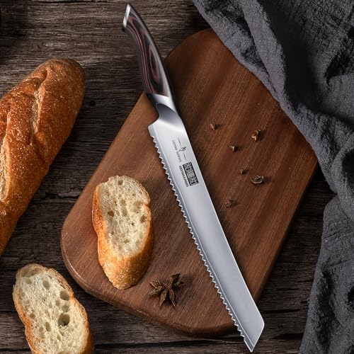 HOSHANHO Bread Knife 10 inch, Ultra Sharp Japanese Serrated Bread Knife - Image 6