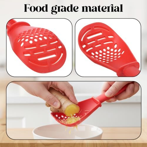 2 Pcs 6-in-1 Multifunctional Kitchen Cooking Spoon Heat Resistant - Image 3